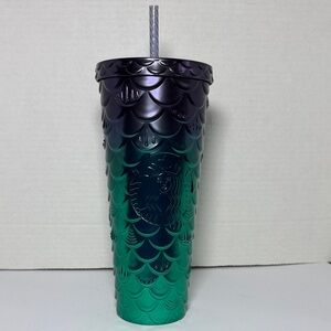 Starbucks Purple -Green mermaid Tumbler 2024 24OZ